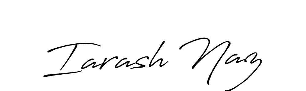 This is the best signature style for the Iarash Naz name. Also you like these signature font (Antro_Vectra_Bolder). Mix name signature. Iarash Naz signature style 7 images and pictures png