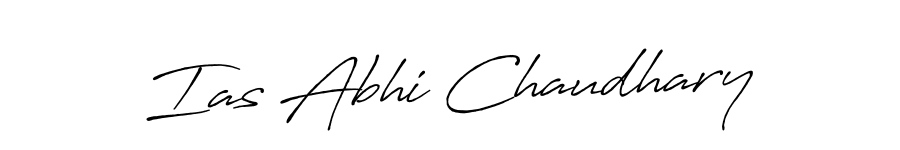 Ias Abhi Chaudhary stylish signature style. Best Handwritten Sign (Antro_Vectra_Bolder) for my name. Handwritten Signature Collection Ideas for my name Ias Abhi Chaudhary. Ias Abhi Chaudhary signature style 7 images and pictures png