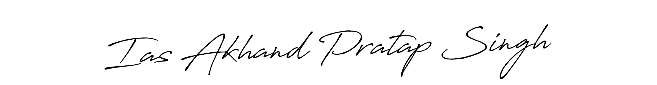 Create a beautiful signature design for name Ias Akhand Pratap Singh. With this signature (Antro_Vectra_Bolder) fonts, you can make a handwritten signature for free. Ias Akhand Pratap Singh signature style 7 images and pictures png