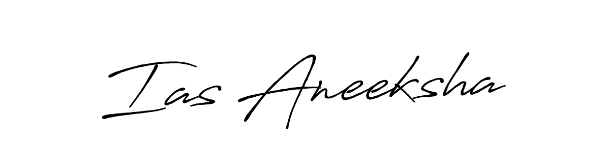 Design your own signature with our free online signature maker. With this signature software, you can create a handwritten (Antro_Vectra_Bolder) signature for name Ias Aneeksha. Ias Aneeksha signature style 7 images and pictures png