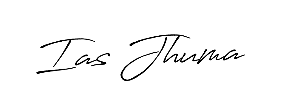 Use a signature maker to create a handwritten signature online. With this signature software, you can design (Antro_Vectra_Bolder) your own signature for name Ias Jhuma. Ias Jhuma signature style 7 images and pictures png
