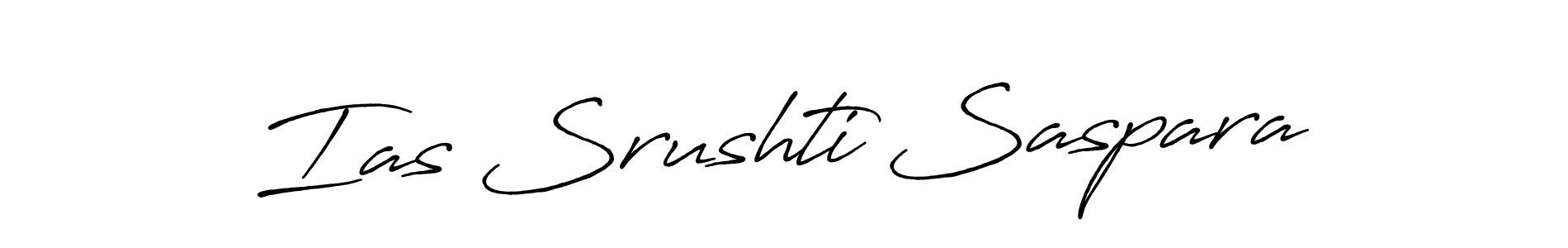 Also we have Ias Srushti Saspara name is the best signature style. Create professional handwritten signature collection using Antro_Vectra_Bolder autograph style. Ias Srushti Saspara signature style 7 images and pictures png