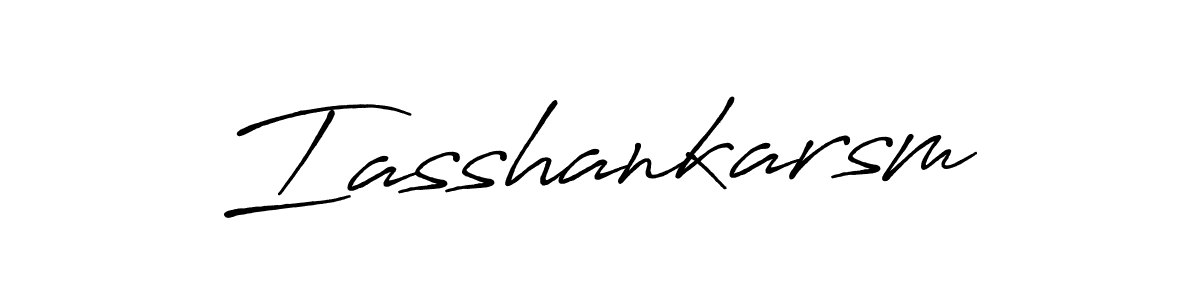 Also we have Iasshankarsm name is the best signature style. Create professional handwritten signature collection using Antro_Vectra_Bolder autograph style. Iasshankarsm signature style 7 images and pictures png