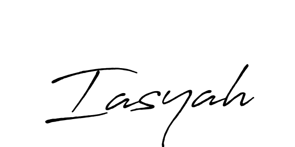 You should practise on your own different ways (Antro_Vectra_Bolder) to write your name (Iasyah) in signature. don't let someone else do it for you. Iasyah signature style 7 images and pictures png