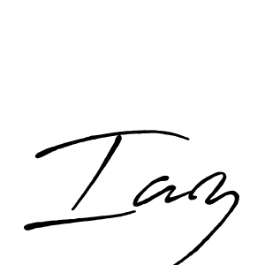 How to make Iaz signature? Antro_Vectra_Bolder is a professional autograph style. Create handwritten signature for Iaz name. Iaz signature style 7 images and pictures png