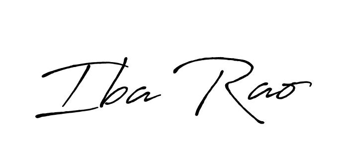 Use a signature maker to create a handwritten signature online. With this signature software, you can design (Antro_Vectra_Bolder) your own signature for name Iba Rao. Iba Rao signature style 7 images and pictures png