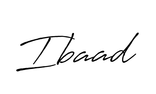 Also we have Ibaad name is the best signature style. Create professional handwritten signature collection using Antro_Vectra_Bolder autograph style. Ibaad signature style 7 images and pictures png