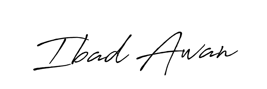 Similarly Antro_Vectra_Bolder is the best handwritten signature design. Signature creator online .You can use it as an online autograph creator for name Ibad Awan. Ibad Awan signature style 7 images and pictures png