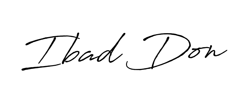 How to make Ibad Don signature? Antro_Vectra_Bolder is a professional autograph style. Create handwritten signature for Ibad Don name. Ibad Don signature style 7 images and pictures png