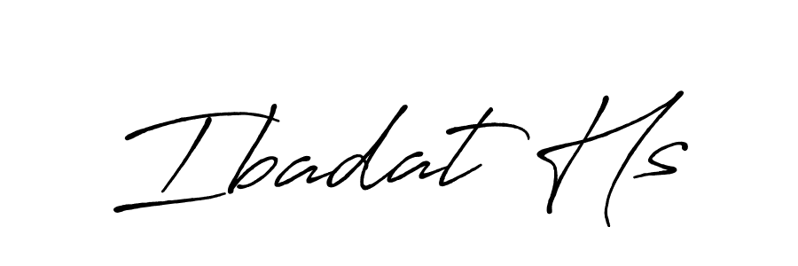 Make a beautiful signature design for name Ibadat Hs. Use this online signature maker to create a handwritten signature for free. Ibadat Hs signature style 7 images and pictures png