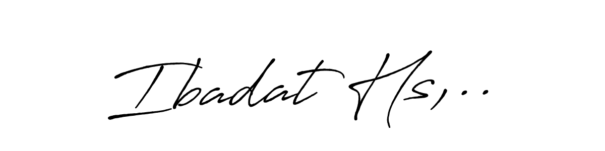 How to make Ibadat Hs,.. name signature. Use Antro_Vectra_Bolder style for creating short signs online. This is the latest handwritten sign. Ibadat Hs,.. signature style 7 images and pictures png