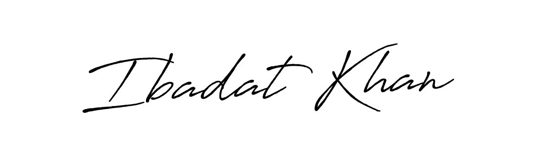 Ibadat Khan stylish signature style. Best Handwritten Sign (Antro_Vectra_Bolder) for my name. Handwritten Signature Collection Ideas for my name Ibadat Khan. Ibadat Khan signature style 7 images and pictures png