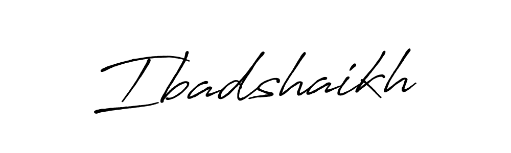 Similarly Antro_Vectra_Bolder is the best handwritten signature design. Signature creator online .You can use it as an online autograph creator for name Ibadshaikh. Ibadshaikh signature style 7 images and pictures png