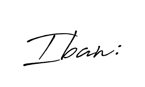 Design your own signature with our free online signature maker. With this signature software, you can create a handwritten (Antro_Vectra_Bolder) signature for name Iban:. Iban: signature style 7 images and pictures png