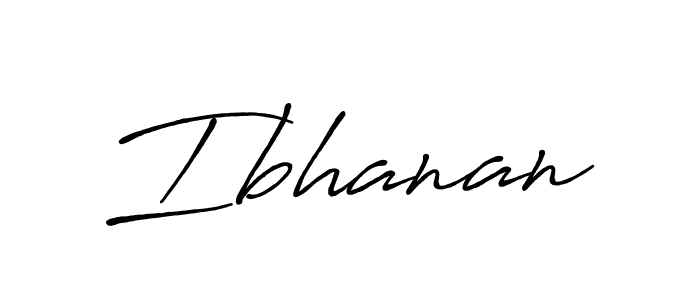 Create a beautiful signature design for name Ibhanan. With this signature (Antro_Vectra_Bolder) fonts, you can make a handwritten signature for free. Ibhanan signature style 7 images and pictures png