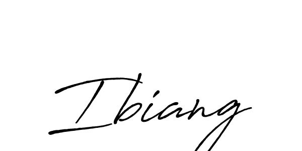 Design your own signature with our free online signature maker. With this signature software, you can create a handwritten (Antro_Vectra_Bolder) signature for name Ibiang. Ibiang signature style 7 images and pictures png