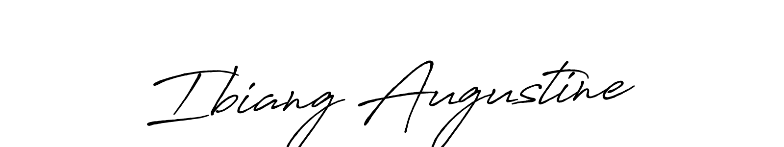 Design your own signature with our free online signature maker. With this signature software, you can create a handwritten (Antro_Vectra_Bolder) signature for name Ibiang Augustine. Ibiang Augustine signature style 7 images and pictures png