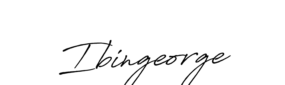Use a signature maker to create a handwritten signature online. With this signature software, you can design (Antro_Vectra_Bolder) your own signature for name Ibingeorge. Ibingeorge signature style 7 images and pictures png