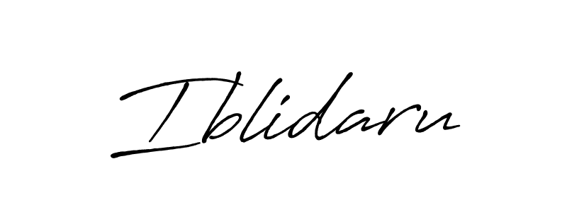 Make a beautiful signature design for name Iblidaru. With this signature (Antro_Vectra_Bolder) style, you can create a handwritten signature for free. Iblidaru signature style 7 images and pictures png