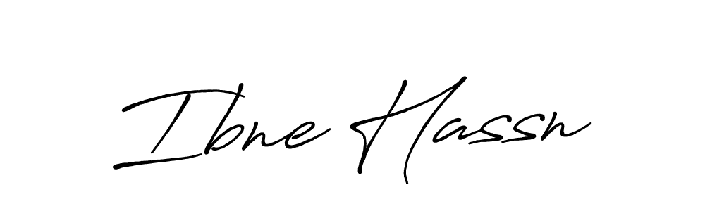 How to make Ibne Hassn name signature. Use Antro_Vectra_Bolder style for creating short signs online. This is the latest handwritten sign. Ibne Hassn signature style 7 images and pictures png