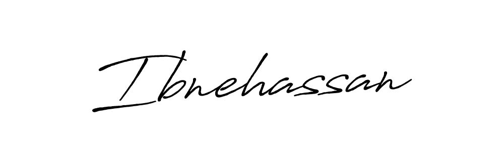 Design your own signature with our free online signature maker. With this signature software, you can create a handwritten (Antro_Vectra_Bolder) signature for name Ibnehassan. Ibnehassan signature style 7 images and pictures png
