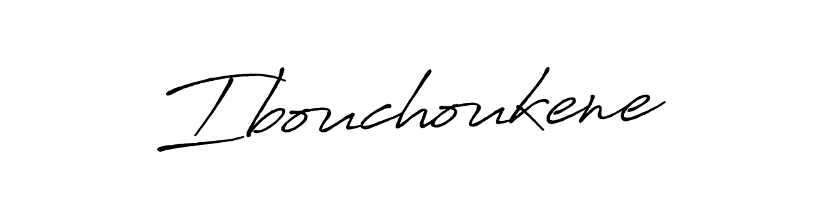 Use a signature maker to create a handwritten signature online. With this signature software, you can design (Antro_Vectra_Bolder) your own signature for name Ibouchoukene. Ibouchoukene signature style 7 images and pictures png