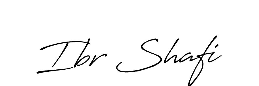 Make a beautiful signature design for name Ibr Shafi. With this signature (Antro_Vectra_Bolder) style, you can create a handwritten signature for free. Ibr Shafi signature style 7 images and pictures png