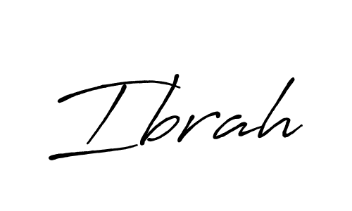 if you are searching for the best signature style for your name Ibrah. so please give up your signature search. here we have designed multiple signature styles  using Antro_Vectra_Bolder. Ibrah signature style 7 images and pictures png