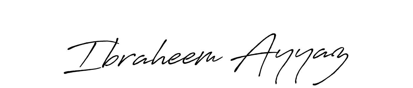 Design your own signature with our free online signature maker. With this signature software, you can create a handwritten (Antro_Vectra_Bolder) signature for name Ibraheem Ayyaz. Ibraheem Ayyaz signature style 7 images and pictures png