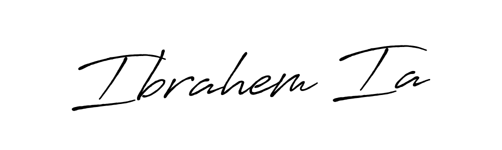 Create a beautiful signature design for name Ibrahem Ia. With this signature (Antro_Vectra_Bolder) fonts, you can make a handwritten signature for free. Ibrahem Ia signature style 7 images and pictures png