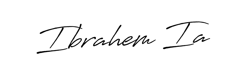 Create a beautiful signature design for name Ibrahem Ia. With this signature (Antro_Vectra_Bolder) fonts, you can make a handwritten signature for free. Ibrahem Ia signature style 7 images and pictures png