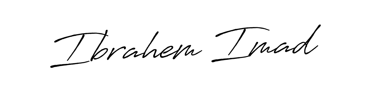 Also we have Ibrahem Imad name is the best signature style. Create professional handwritten signature collection using Antro_Vectra_Bolder autograph style. Ibrahem Imad signature style 7 images and pictures png