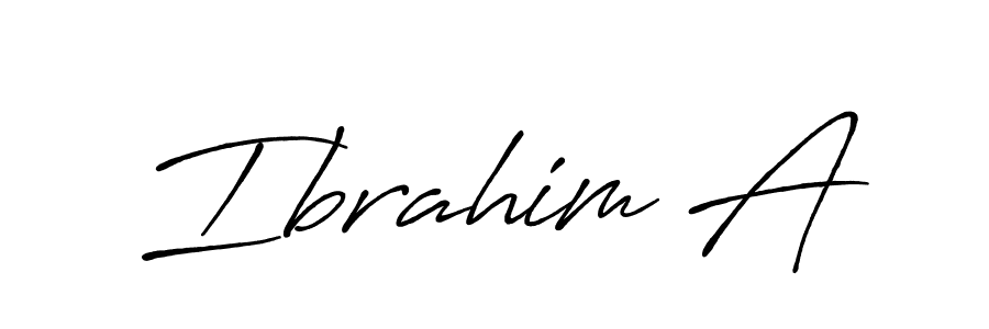 Design your own signature with our free online signature maker. With this signature software, you can create a handwritten (Antro_Vectra_Bolder) signature for name Ibrahim A. Ibrahim A signature style 7 images and pictures png