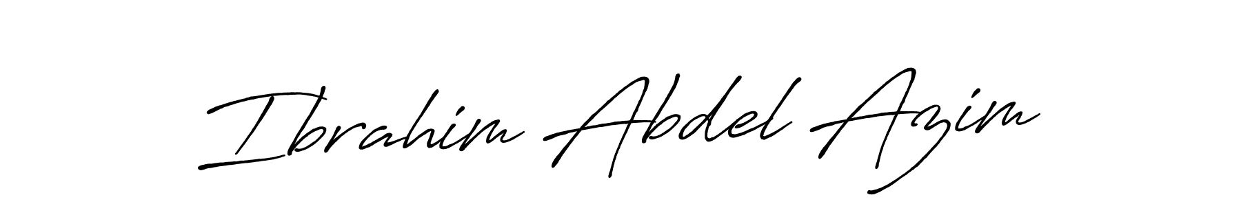 Ibrahim Abdel Azim stylish signature style. Best Handwritten Sign (Antro_Vectra_Bolder) for my name. Handwritten Signature Collection Ideas for my name Ibrahim Abdel Azim. Ibrahim Abdel Azim signature style 7 images and pictures png