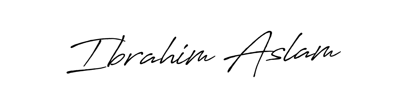 You can use this online signature creator to create a handwritten signature for the name Ibrahim Aslam. This is the best online autograph maker. Ibrahim Aslam signature style 7 images and pictures png