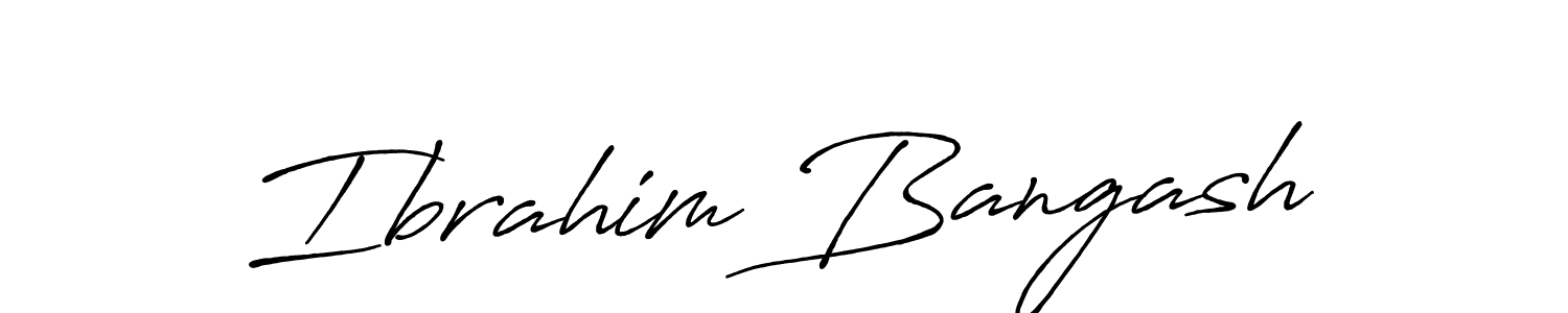 Similarly Antro_Vectra_Bolder is the best handwritten signature design. Signature creator online .You can use it as an online autograph creator for name Ibrahim Bangash. Ibrahim Bangash signature style 7 images and pictures png