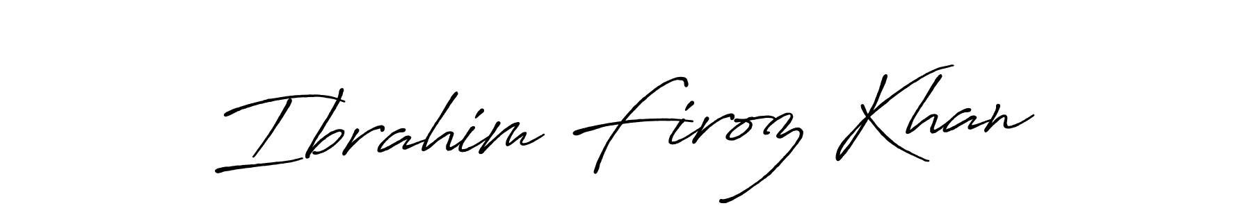 Make a beautiful signature design for name Ibrahim Firoz Khan. Use this online signature maker to create a handwritten signature for free. Ibrahim Firoz Khan signature style 7 images and pictures png