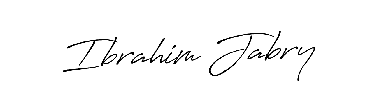 Ibrahim Jabry stylish signature style. Best Handwritten Sign (Antro_Vectra_Bolder) for my name. Handwritten Signature Collection Ideas for my name Ibrahim Jabry. Ibrahim Jabry signature style 7 images and pictures png