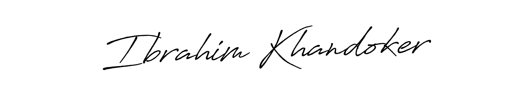 It looks lik you need a new signature style for name Ibrahim Khandoker. Design unique handwritten (Antro_Vectra_Bolder) signature with our free signature maker in just a few clicks. Ibrahim Khandoker signature style 7 images and pictures png