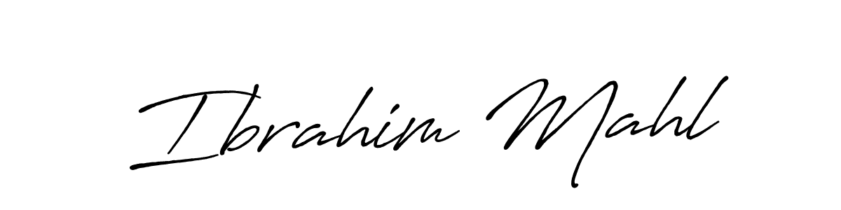 Design your own signature with our free online signature maker. With this signature software, you can create a handwritten (Antro_Vectra_Bolder) signature for name Ibrahim Mahl. Ibrahim Mahl signature style 7 images and pictures png