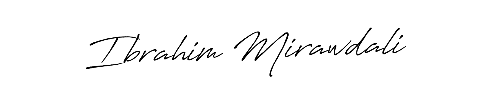 You should practise on your own different ways (Antro_Vectra_Bolder) to write your name (Ibrahim Mirawdali) in signature. don't let someone else do it for you. Ibrahim Mirawdali signature style 7 images and pictures png