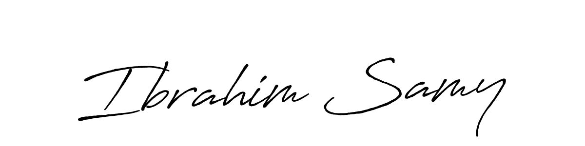 Ibrahim Samy stylish signature style. Best Handwritten Sign (Antro_Vectra_Bolder) for my name. Handwritten Signature Collection Ideas for my name Ibrahim Samy. Ibrahim Samy signature style 7 images and pictures png