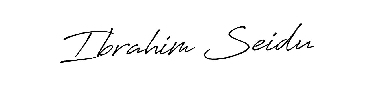 Also we have Ibrahim Seidu name is the best signature style. Create professional handwritten signature collection using Antro_Vectra_Bolder autograph style. Ibrahim Seidu signature style 7 images and pictures png
