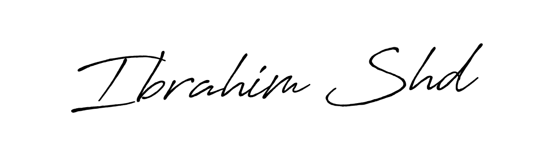 Ibrahim Shd stylish signature style. Best Handwritten Sign (Antro_Vectra_Bolder) for my name. Handwritten Signature Collection Ideas for my name Ibrahim Shd. Ibrahim Shd signature style 7 images and pictures png