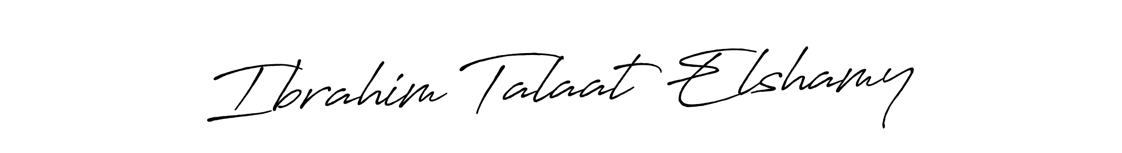 How to make Ibrahim Talaat Elshamy signature? Antro_Vectra_Bolder is a professional autograph style. Create handwritten signature for Ibrahim Talaat Elshamy name. Ibrahim Talaat Elshamy signature style 7 images and pictures png
