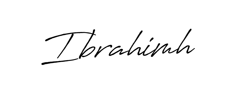 How to make Ibrahimh signature? Antro_Vectra_Bolder is a professional autograph style. Create handwritten signature for Ibrahimh name. Ibrahimh signature style 7 images and pictures png