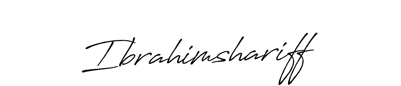 It looks lik you need a new signature style for name Ibrahimshariff. Design unique handwritten (Antro_Vectra_Bolder) signature with our free signature maker in just a few clicks. Ibrahimshariff signature style 7 images and pictures png