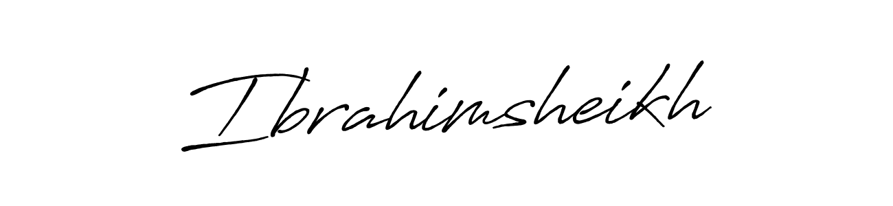 Design your own signature with our free online signature maker. With this signature software, you can create a handwritten (Antro_Vectra_Bolder) signature for name Ibrahimsheikh. Ibrahimsheikh signature style 7 images and pictures png