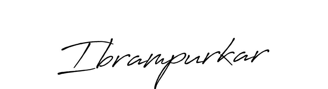 How to make Ibrampurkar name signature. Use Antro_Vectra_Bolder style for creating short signs online. This is the latest handwritten sign. Ibrampurkar signature style 7 images and pictures png