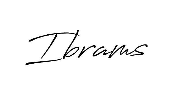 How to make Ibrams signature? Antro_Vectra_Bolder is a professional autograph style. Create handwritten signature for Ibrams name. Ibrams signature style 7 images and pictures png